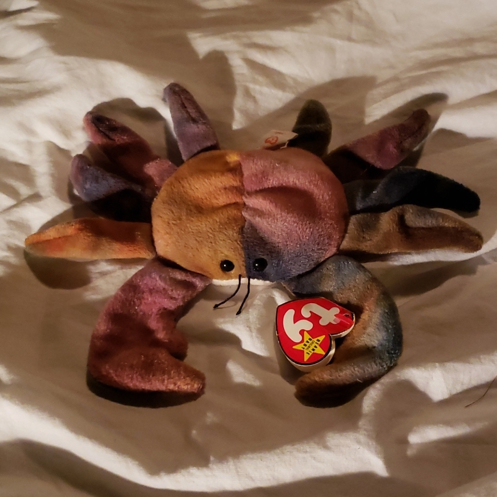 Claude the Crab- Ultra Rare Tag Errors Beanie Baby